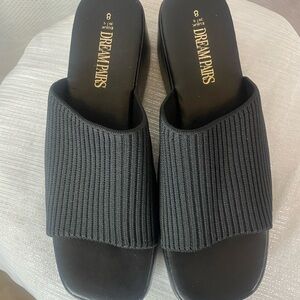 Dream Pairs Black Mules Comfort Slip-On Shoes